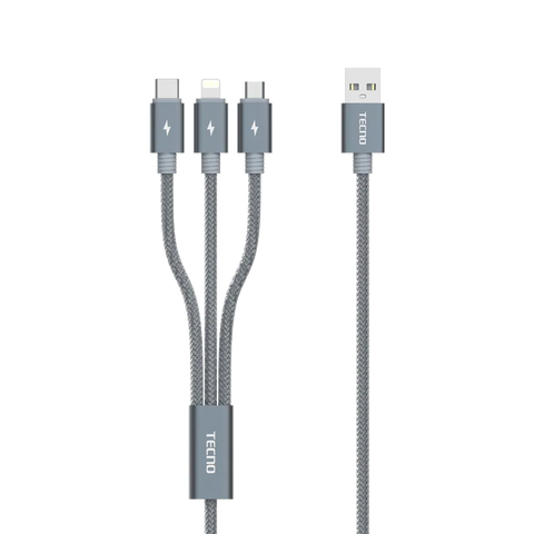 TECNO TCD-X95 3-in-1 Multi Fast Charging Cable TECNO TCD-X95 3-in-1 Multi Fast Charging Cable