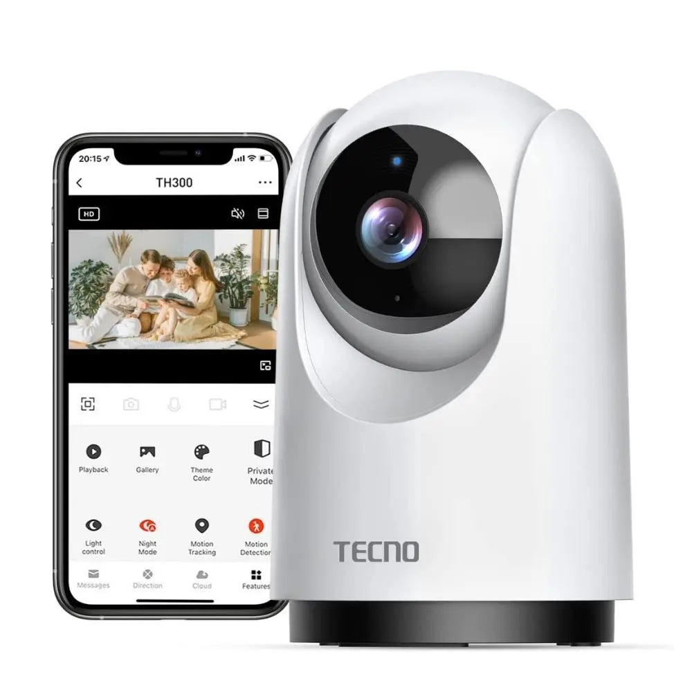 TECNO TH300 2K-Indoor WIFI Security Camera